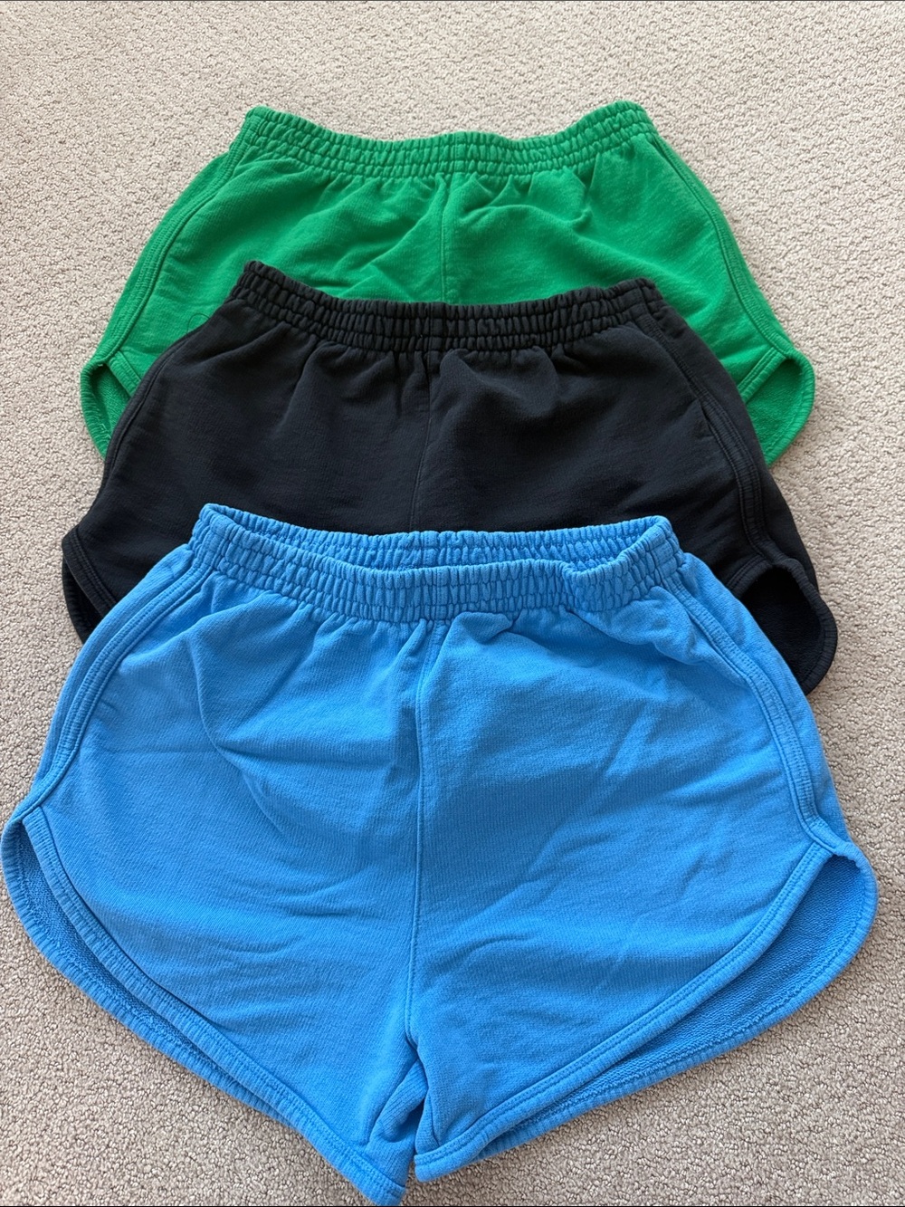 The blank lab dolphin shorts women - Blue, Black, Green